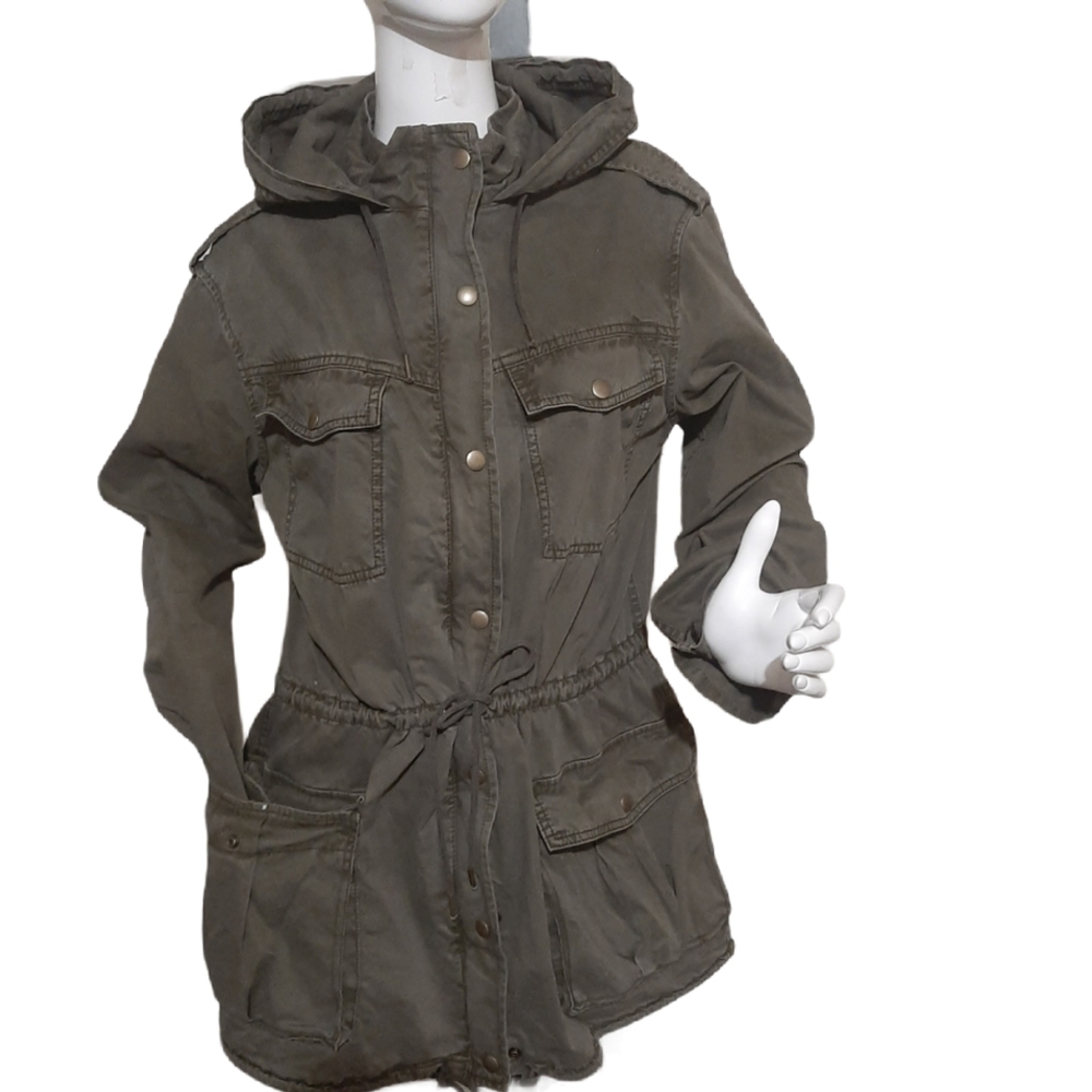 Aritzia Jacket Trooper Utility Jacket Large Khaki